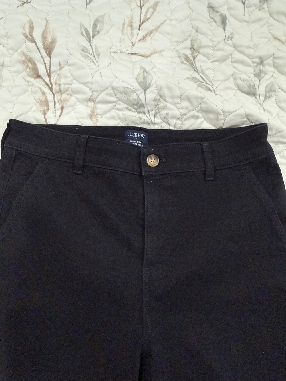 J. Crew Black Jean Trousers